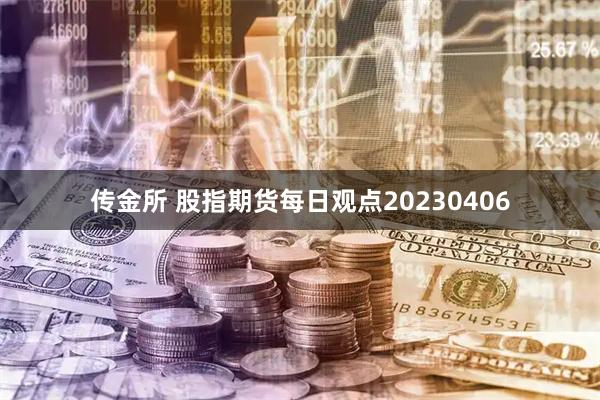 传金所 股指期货每日观点20230406